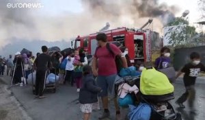 Un autre incendie dans le camp de réfugiés de Moria, l'aide arrive mais pas assez vite