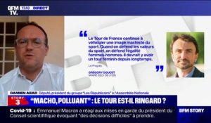 "C'est du racisme de classe": Damien Abad répond à Grégory Doucet, qui avait jugé le Tour de France "machiste et polluant"