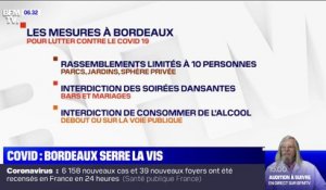 Coronavirus: les nouvelles mesures à Bordeaux pour endiguer l'épidémie