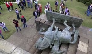 Colombie : la statue d'un conquistador déboulonnée