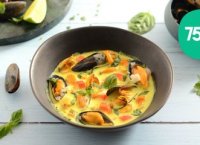 Moules à la crème de coco et à la citronnelle - 750g