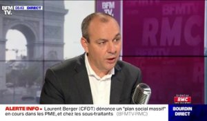 Laurent Berger demande la création d'un "chèque relance" pour "aider les ménages les plus modestes"