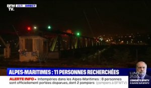 Alpes-Maritimes: huit personnes portées disparues et trois autres supposées disparues, selon la préfecture