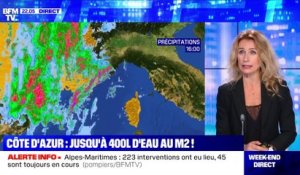 Côte d'Azur: jusqu'à 400l d'eau au m² ! - 02/10