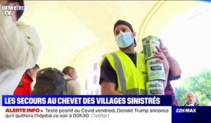 Alpes-Maritimes: les secours au chevet des villages sinistrés