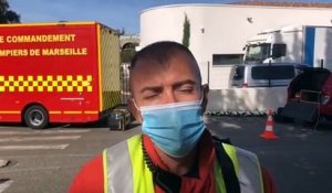 Feu d'entrepôt à Marseille : encore 45 marins-pompiers engagés