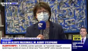 Martine Aubry: "Le passage de la métropole lilloise en zone d'alerte maximale est totalement justifié"