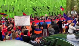 Les Arméniens en Europe manifestent leur solidarité au Haut-Karabakh
