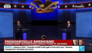 Débat présidentiel entre Donald Trump et Joe Biden