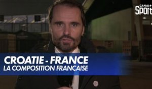 La composition de l'Équipe de France