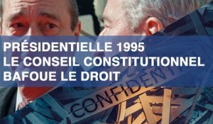 Présidentielle 1995 : le Conseil constitutionnel bafoue le droit