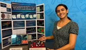 Covid-19 : une jeune fille de 14 ans remporte un prix après avoir trouvé une molécule qui pourrait stopper le virus