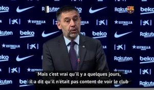 Barcelone - Bartomeu répond aux critiques de Gerard Piqué