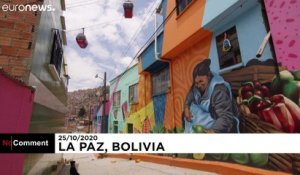 La vie colorée d'un quartier pauvre en Bolivie