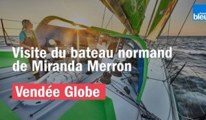 Vendée Globe : visite du bateau normand de Miranda Merron