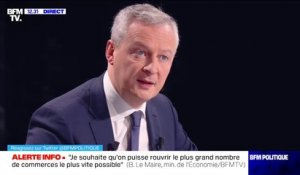 Bruno Le Maire "convaincu" que la croissance sera "positive et élevée" en 2021