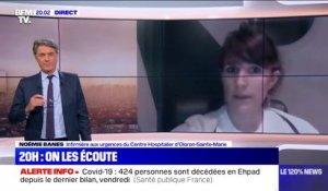 20h, on les écoute: pour Noémie Banes, infirmière à Oloron-Sainte-Marie, "l'hôpital public se meurt, car le gouvernement ne donne pas les moyens pour qu'il survive"