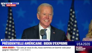 "Il va falloir être patient": Joe Biden s'exprime alors que les résultats à la présidentielle sont incertains