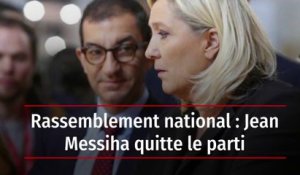 Rassemblement national : Jean Messiha quitte le parti