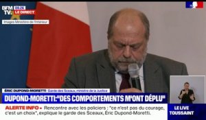 Éric Dupond-Moretti: "Le temps n'est pas au bla-bla, il est à un véritable travail de co-construction"