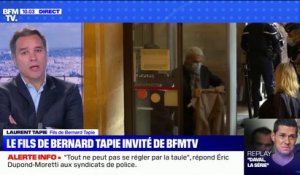Laurent Tapie annonce que son père, Bernard Tapie, est hospitalisé