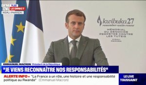 Génocide rwandais: Emmanuel Macron souhaite "une alliance respectueuse, lucide, solidaire entre la jeunesse du Rwanda et la jeunesse de France"