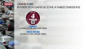 Les voitures Crit'air 4 bannies du Grand Paris