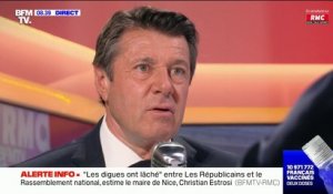 Si quelques Républicains se rapprochent du RN, ça ne concerne pas "l'ensemble de la formation" pour Christian Estrosi