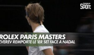 Rolex Paris Masters - Zverev s'adjuge un premier set rondement mené