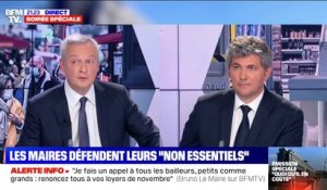 Bruno Le Maire condamne les arrêtés de réouverture des commerces et appelle à faire preuve "de sens des responsabilités"