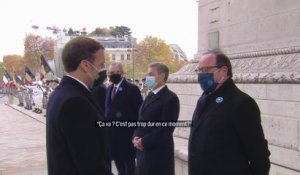 "Ça va, pas trop dur ?": l'échange entre Hollande et Macron lors des commémorations du 11-Novembre