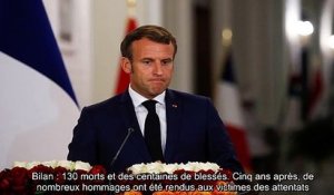 Emmanuel Macron _ son texte hommage aux victimes des attentats de Paris
