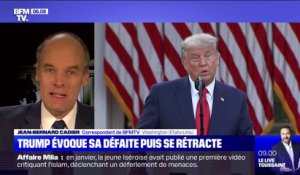 Présidentielle américaine: Donald Trump évoque sa défaite, puis se rétracte