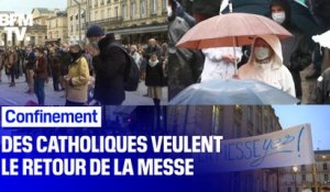 Confinement: des catholiques manifestent pour le retour de la messe