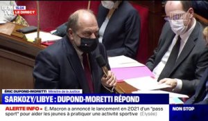 Éric Dupond-Moretti sur l'affaire du financement libyen: "Le garde des Sceaux ne peut pas commenter une affaire en cours"