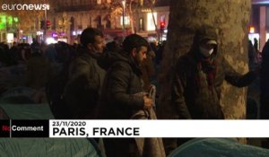 Evacuation controversée de migrants au centre de Paris