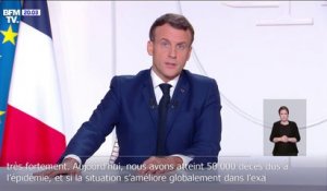 Emmanuel Macron: "Le virus demeure très présent en France"