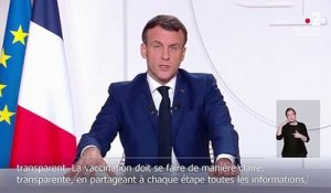 Covid-19 : "Je ne rendrai pas la vaccination obligatoire", assure Emmanuel Macron