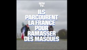 Ils marchent de Paris à Marseille pour ramasser des masques jetés dans la nature