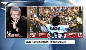 Non Stop Info - Diego Maradona mort : Guy Carlier "sidéré" par sa disparition, il réagit