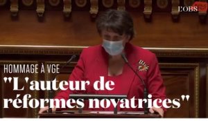 Roselyne Bachelot rend hommage à Valéry Giscard d'Estaing au Sénat