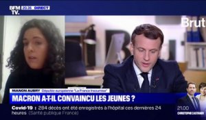 Pour Manon Aubry, Emmanuel Macron n'a "donné aucune perspective d'avenir à la jeunesse"