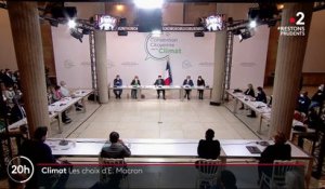 Climat : Emmanuel Macron rencontre les membres de la Convention citoyenne pour le climat