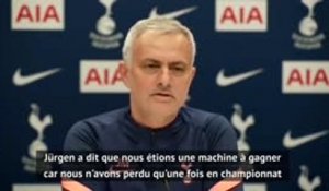 13e j. - Mourinho : "La vraie machine à gagner, c'est le Liverpool de Klopp"