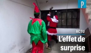 Au Pérou, la police se déguise en Père Noël pour mieux interpeller les trafiquants