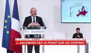 Jérôme Salomon   « L'évolution de l'épidémie est préoccupante (...) Nous constatons en effet une augmentation du nombre de cas confirmés »