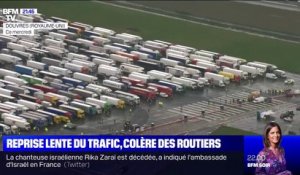 Royaume-Uni: le trafic reprend lentement entre Douvres et Calais, les routiers en colère