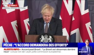 Boris Johnson (Premier ministre britannique): "Nous avons retrouvé le contrôle de nos eaux, de nos législations"
