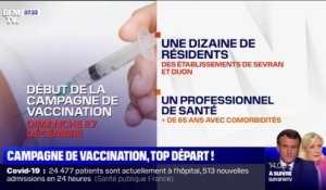 Covid-19: la campagne de vaccination débute en France
