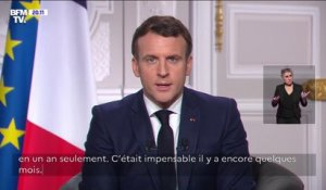 Emmanuel Macron promet d'éviter "une lenteur injustifiée" sur la vaccination contre le Covid-19
